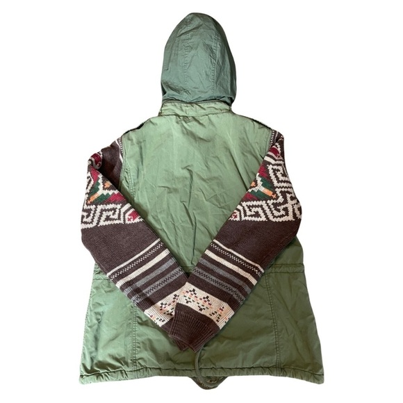 Ralph Lauren Denim Supply military INSP mix media Aztec print olive jacket XL - Picture 3 of 16